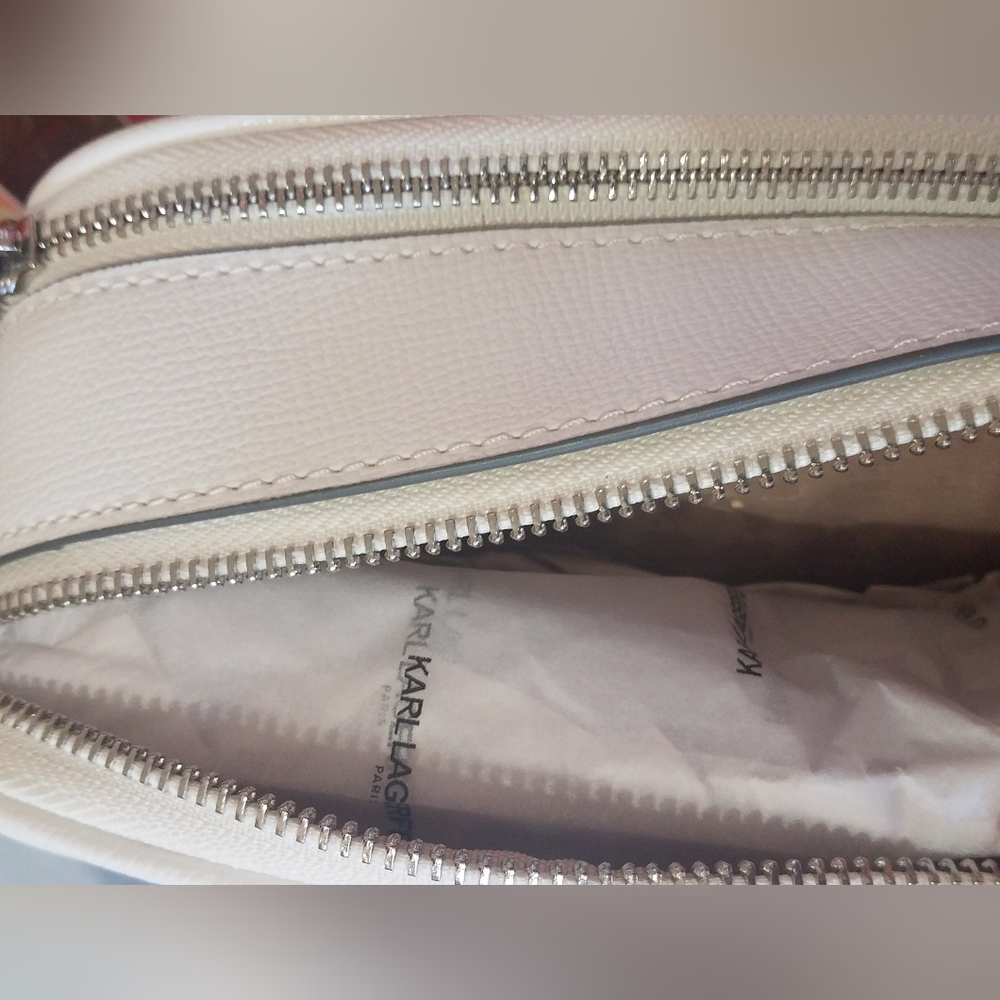Karl Lagerfeld Paris White Crossbody Bag Purse NWT - Picture 15 of 17